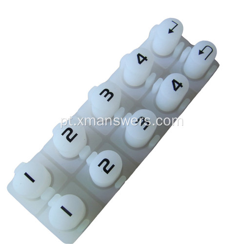Tela de seda com impressão em borracha de silicone e botões teclado teclado